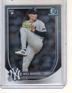 2025 Bowman Chrome - Will Warren #79 Rookie - Bild 1 von 2