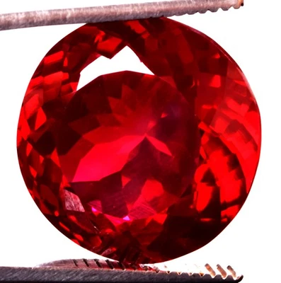 49.30 Cts. Natural Mozambique Red Ruby Round Shape Certified Gemstone - Image 1 of 4