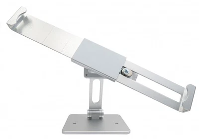 SYSTEM-S Supporto da tavolo chiudibile a chiave per tablet 13" in grigio - Immagine 1 di 4