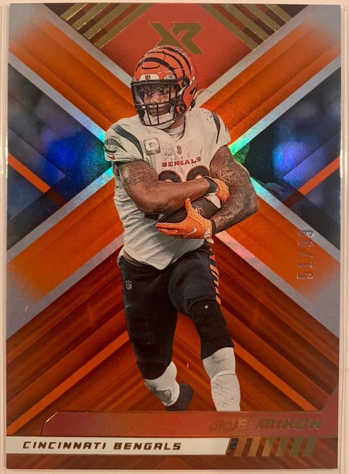 2022 Panini XR Joe Mixon Orange /99 Cincinnati Bengals #19 - Image 1 of 2