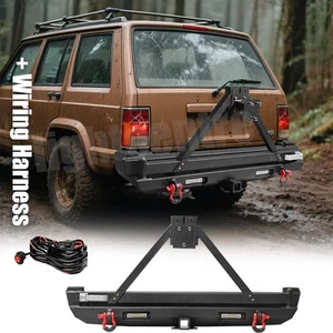 Luces LED para parachoques trasero todoterreno cable portador de neumáticos para Jeep Cherokee XJ 1984-2001 - Imagen 1 de 13