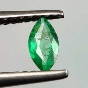 0,19 quilates - Esmeralda natural de Zambia corte marquesa gema de buen brillo - 8478 - Imagen 1 de 2