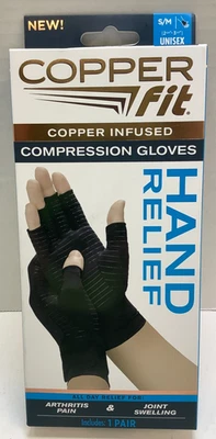 Copper Fit Hand Relief Compression Gloves, Small/Medium - Image 1 of 2