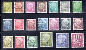 Germany, #702-721  President Theodor Heues complete set, 1954-60,  20v, used - Picture 1 of 1