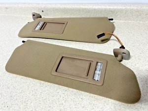 1997-2002 Ford Expedition Lincoln Navigator Sun Visor Pair Tan Oem factory - Picture 1 of 3