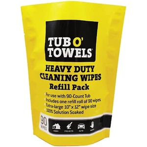 Tub O Towels TW90-P (4) Pack Heavy Duty Multi-Surface Cleaning/Baby Wipes Refill - Picture 1 of 6