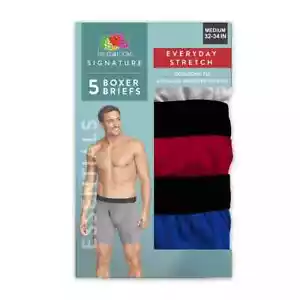 Paquete de 5 calzoncillos boxer característicos de Fruit of the Loom para hombre - Imagen 1 de 5