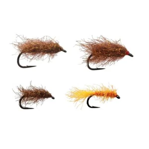 Kobberbassen-Set Meerforellenfliegen handgebunden Ahrex Haken Out for Trout - Bild 1 von 5