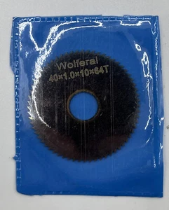 Wolferal 40x1.0x10x64T Slitting Saw Blade - Picture 1 of 2