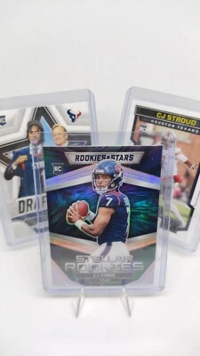 2023 C.J. Stroud Rookie (RC) Lot of 3 cards - 2 Rookies and Stars, 1 Score - Image 1 of 4
