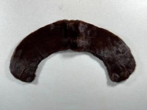 1940's Vintage REAL MINK FUR Collar TOP HIT Fashion Baar & Beards Store - Picture 1 of 3