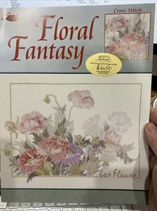 Lanarte Blumen Fantasie gezählt Kreuzstich Karte Freizeit Kunst 3607 im Ruhestand - Bild 1 von 6