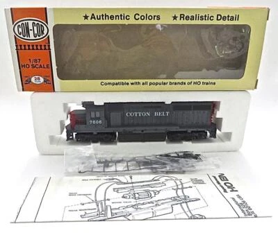 HO Gauge Con-Cor Cotton Belt GP40 Powered Diesel Cab 7606 New Old Stock Low Ship - Image 1 of 4
