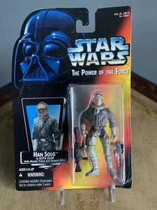 NEW 1995 HAN SOLO Hoth Gear Star Wars Power Of The Force Action Figure SEALED - Bild 1 von 2
