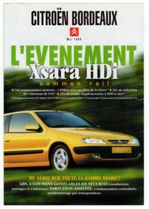 1999 CITROEN Xsara HDi Vintage Original 4 page Print AD Flyer | Xantia Seduction - Picture 1 of 3