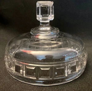 EAPG Antik Muster BURG ZUCKER oder PICKELDECKEL Modell Feuerstein Glas #849 - Bild 1 von 1