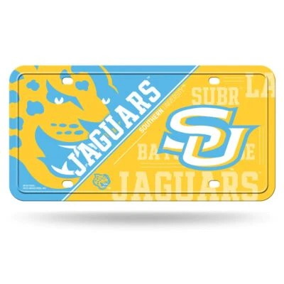 Southern University Jaguars 12x6 Metal License Plate Auto Tag - Image 1 of 4
