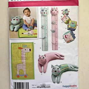 Simplicity 2389 Sewing Pattern Cat Booster Pillow Baby Blocks Play Mat Uncut - Picture 1 of 6