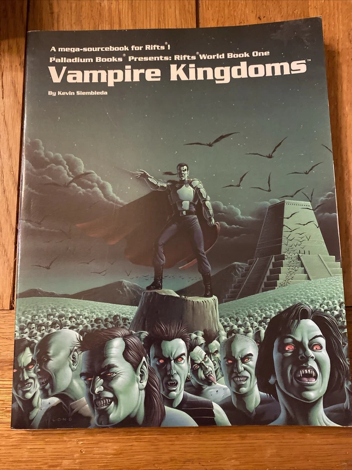 RIFTS WORLD BOOK ONE VAMPIRE KINGDOMS RPG LIBRO FUENTE PRIMERA IMPRESIÓN 1991 SC PALLADIUM Foto 1 de 1