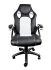RACING OFFICE CHAIR SPORT BUCKET COMPUTER DESK GAMING SEAT FAUX LEATHER MESH