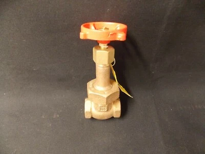 Milwaukee Valve 1151 Series Gate Valve 1/2" IPT 150SWP 300WOG NPT Female New - Image 1 of 3