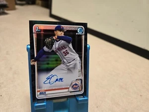 2020 Bowman Draft Chrome Picks Black Refractor /75 Eric Orze #CDA-EO Auto - Picture 1 of 2