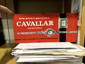 Cartón Publicitario Bruno Valenti Cartelista Cavallar Joyeros Trieste 1950 - Imagen 1 de 3