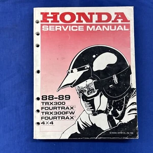 Honda TRX300 Fourtrax 88-89 Service Repair Manual - Foto 1 di 3