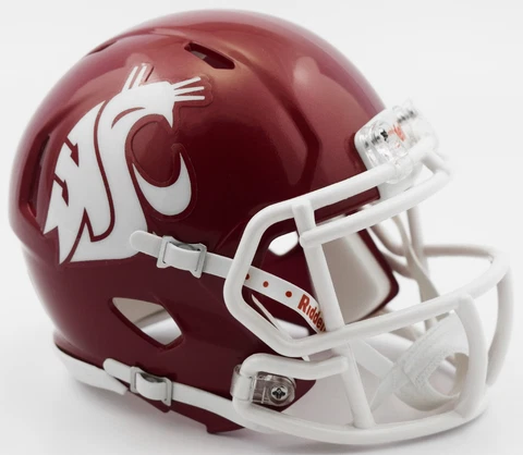 WASHINGTON STATE COUGARS NCAA Riddell SPEED Authentic MINI Football Helmet Cover