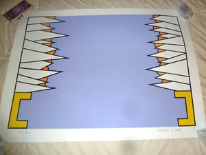 Nicholas Krushenick Over The Rainbow 1978 Original Serigraph on Somerset paper - Picture 1 of 11