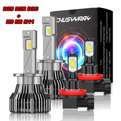 For Infiniti M56 2011-2012 2013 4pcs LED Headlight Bulbs High/Low+Fog Light Kit - Image 1 of 4