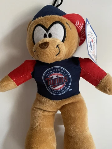 Minnesota Twins Plush Bear MLB Mascot Plush Teddy Bear 9 1/2” New Cover