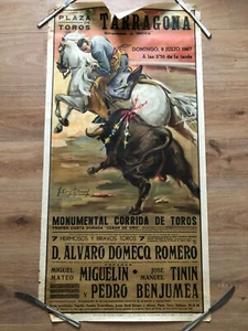Usado - Poster Cartel - Evento Taurino - PLAZA DE TOROS - Tarragona 9 Julio 1967 - Bild 1 von 1