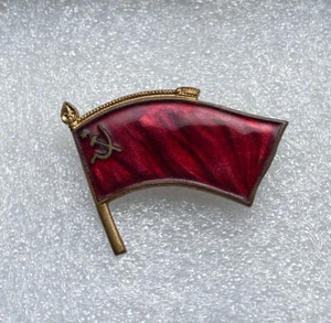 Raro distintivo olimpico vintage NOC URSS/Russia 1950 smalto generico - Foto 1 di 5