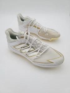 Adidas Afterburner 7 Gold Metall Baseball Stollen weiß/gold Herren Größe 14 - Bild 1 von 7