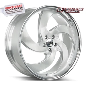 Strada Street Classics Retro 5 Brushed Face Silver Milled Ss - 20X8.5, 35 Offset - Picture 1 of 1