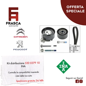 Kit Distribuzione INA Peugeot 1007 1.6 206 207 208 II 301 307 308 Partner Tepee - Imagen 1 de 1