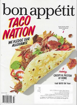 Bon Appetit Magazine Mar 2020 Recipes Cooking Taco Nation Duck Carnitas Radish - Image 1 of 2