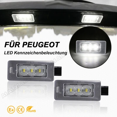 LED Kennzeichenbeleuchtung für Peugeot 208 2008 308 Citroen C5 III C4 II Picasso