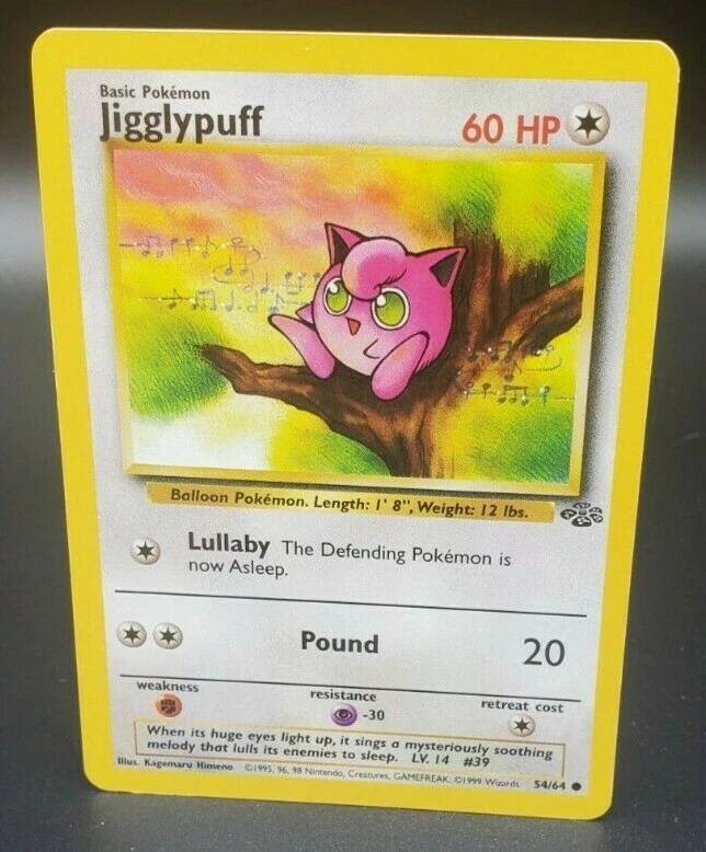 Jigglypuff 54/64 - Jungle - Common Pokemon Card - Light Play (LP) - Image 1 of 1