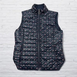 Ariat Vest Womens Small Black Geometric Print Quilted Western Puffer Riding - Picture 1 of 11