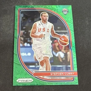 2020-21 Panini Prizm Stephen Curry #10 Green Prizm USA Basketball - Picture 1 of 6