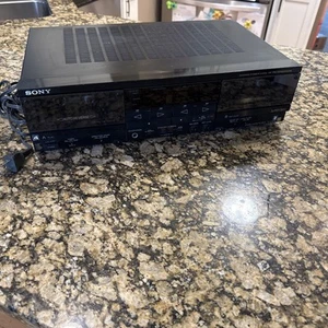 Sony TC-WR8ES Dual Cassette Deck Player - PARTS/REPAIR, AS IS. - Picture 1 of 7