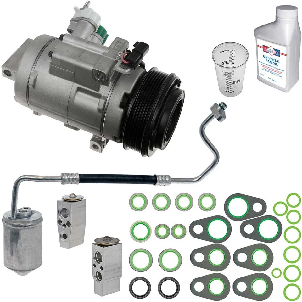 For Ford Flex 2009 2010 Omega AC Compressor w/ A/C Repair Kit CSW - Image 1 of 1