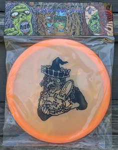 🎃🧹Limited Edition Halloween Discraft Z Buzzz Disc-or-Die #9/25 2017 Orange - Picture 1 of 2