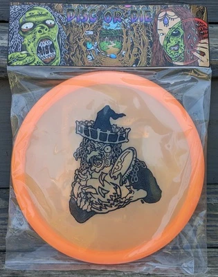 🎃🧹Limited Edition Halloween Discraft Z Buzzz Disc-or-Die  #9/25 2017 Orange - Image 1 of 2