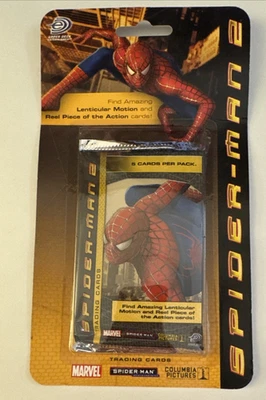 Spiderman 2 Movie Trading Cards 1 sealed blister pack Upper Deck (2004) - Marvel - Image 1 of 2