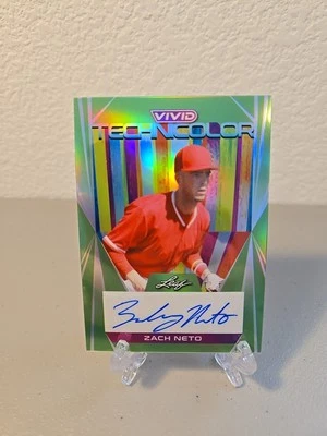 2022 Leaf Vivid Zach Neto Green /15 Auto Technicolor  - Image 1 of 2