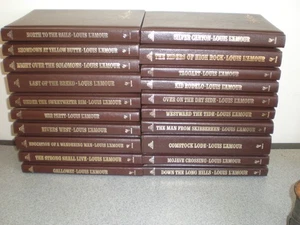 Lot Of 20 Louis L'amour Leatherette Books Lamour Collection Bantam Books - Picture 1 of 4