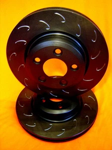 SLOTTED VMAX J HOOK Fit Ford BF TURBO XR6T XR8 322mm Front DiscBrake Rotors PAIR - Picture 1 of 3